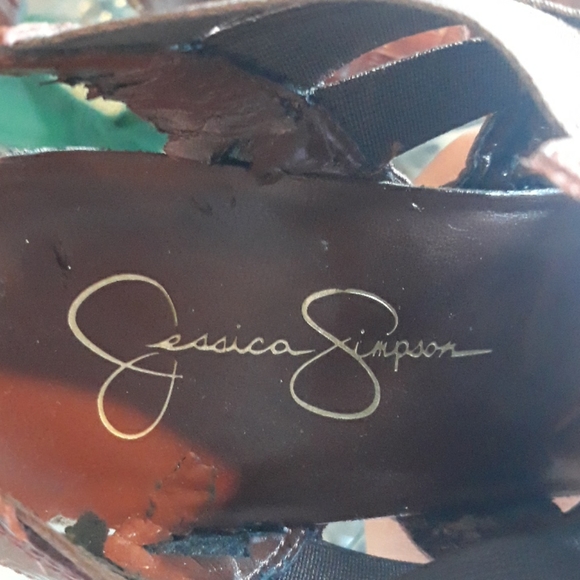 Jessica Simpson Brown Heels size 7.5 - Picture 2 of 3